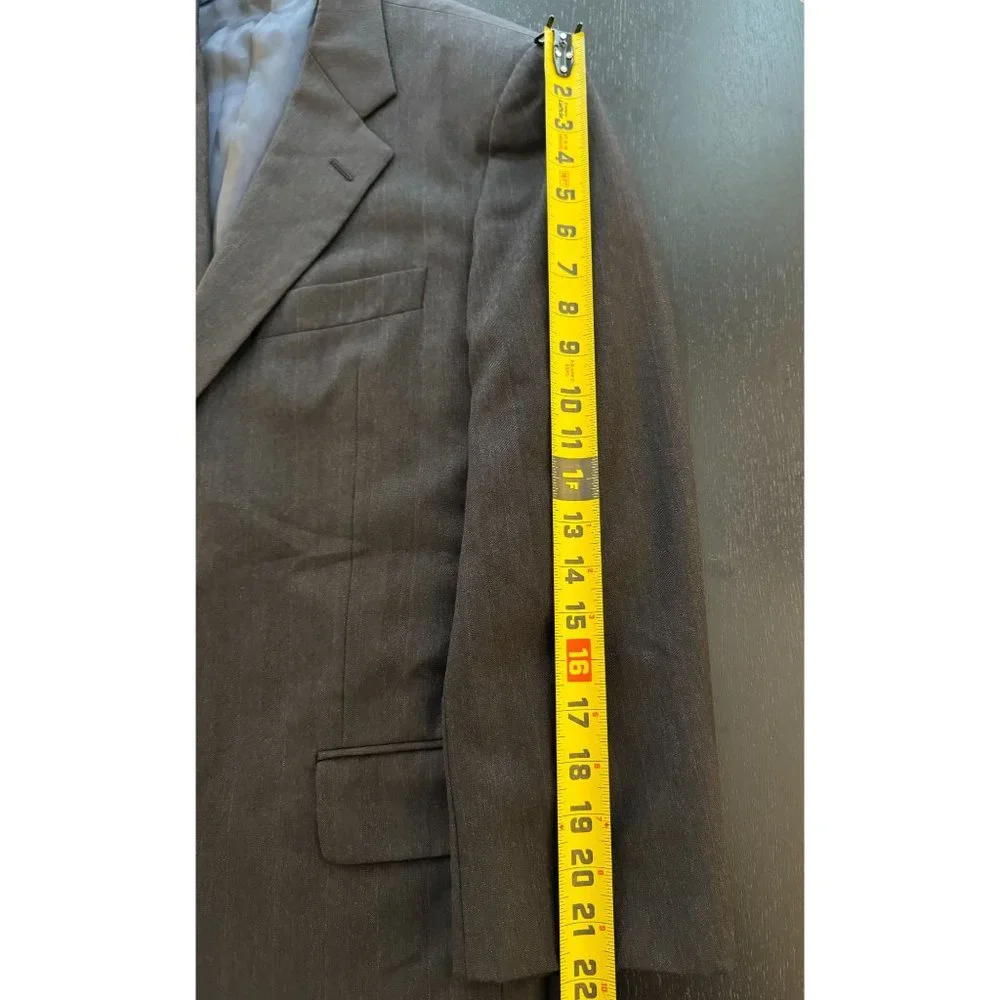 VTG Hickey Freeman Loro Piana Wool Sport Coat Men 41S‎ Herringbone Jacket Blazer